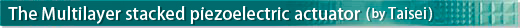 積層圧電アクチュエータ（NECトーキン製）